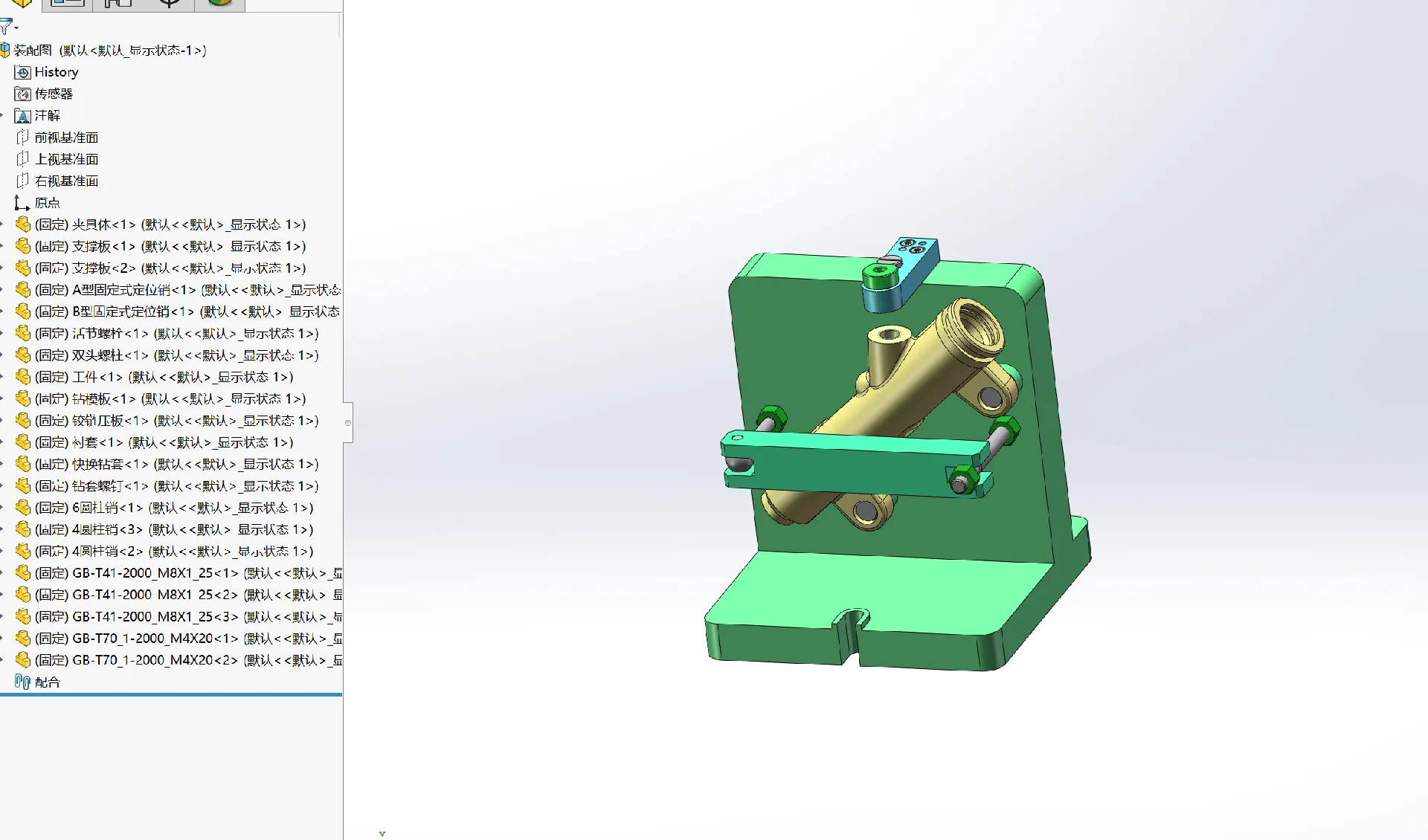 N6631-汽车刹车泵壳体工艺及钻斜孔φ5夹具设计【含SW三维图】