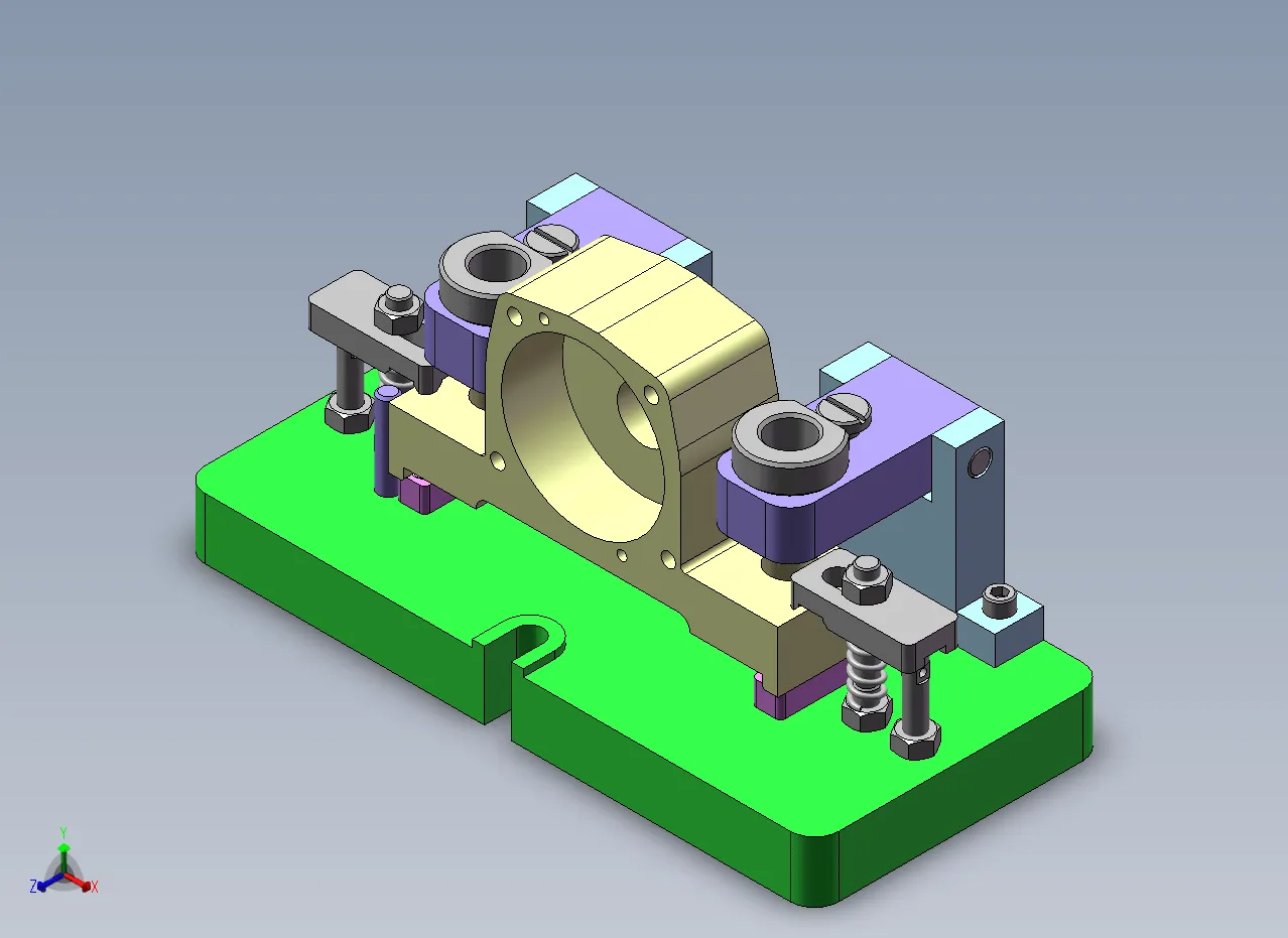 N6711-机油泵体加工工艺及钻2-φ17孔夹具设计【含SW三维图】