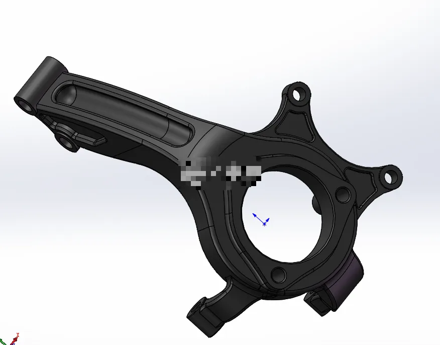 N6756-CD101转向节减震臂工艺及夹具设计【含SW三维图】