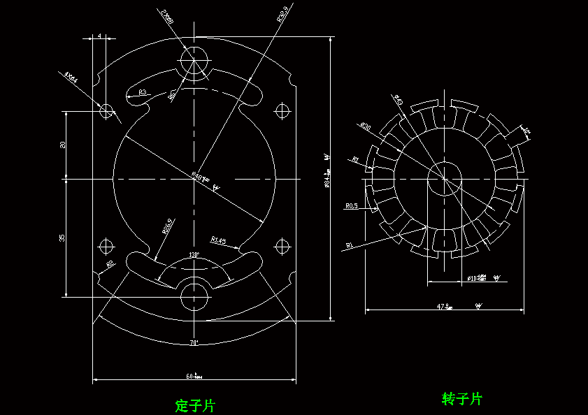 N6814-微型电机定子片和转子片级进模设计
