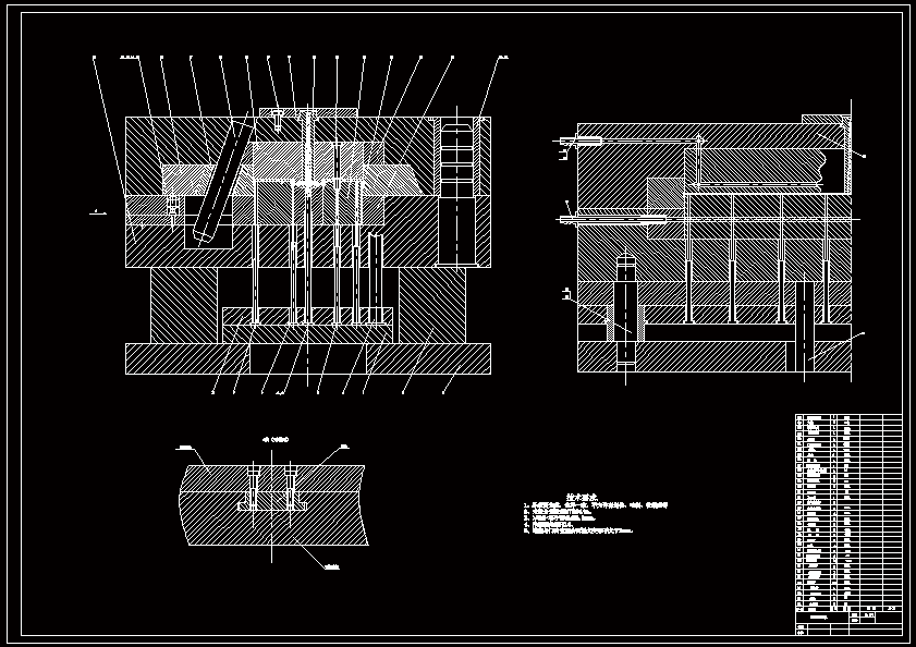 N6822-下堵盖注塑模具设计