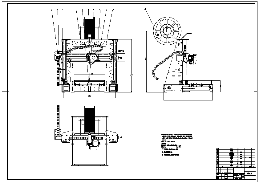 N6935-层积型快速原型制造装置机械结构设计