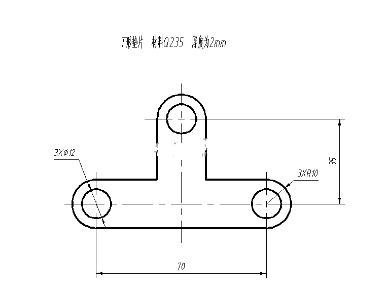 N6973-T型垫片冲压倒装复合模设计-孔距70