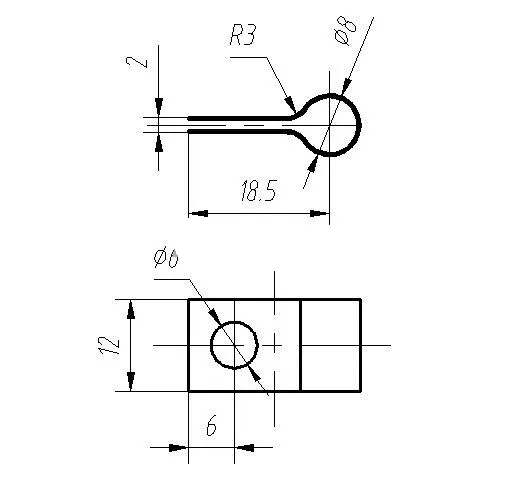 N7054-管夹片落料冲孔复合模+单工序弯曲模具设计
