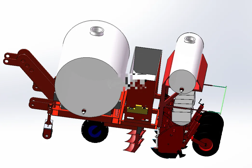 N7089-玉米施肥播种一体机设计三维图纸