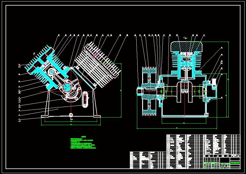 N7100-v型活塞式压缩机设计