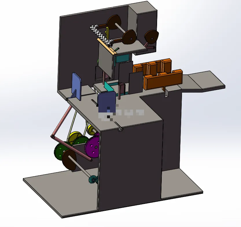 N7109-书本打包机设计【含SW三维图】