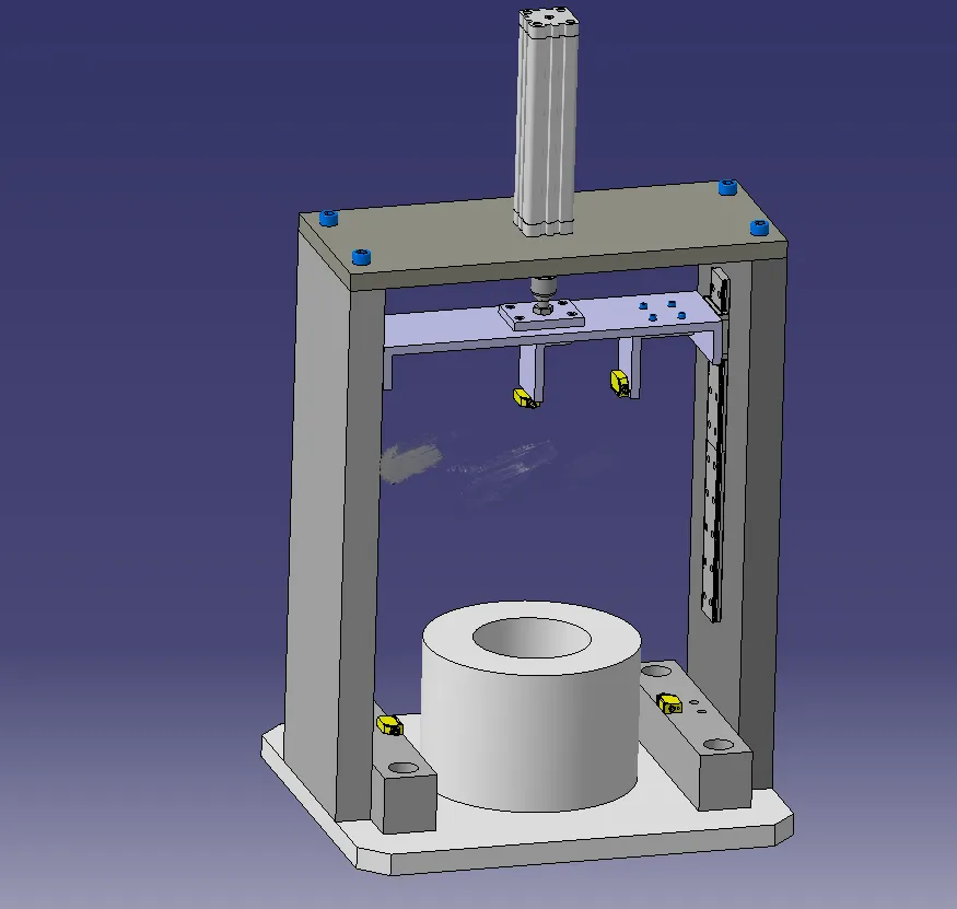 N7111-火车轴承直径测量机构设计【含Catia三维图】