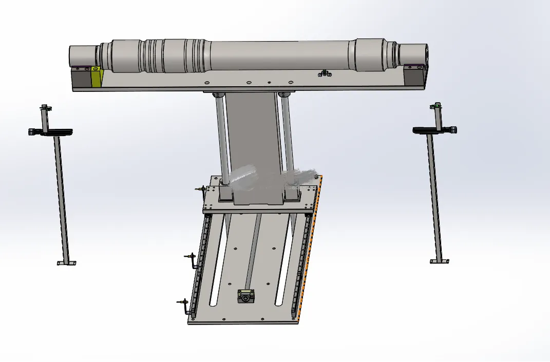 N7113-火车车轴直径测量机上料机构设计【含SW三维图】