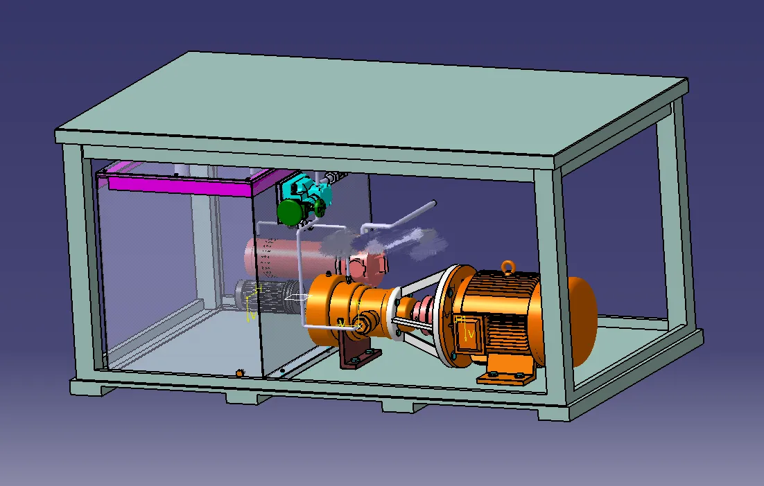 N7118-电动式转向机综合性能试验台设计【含Catia三维图】