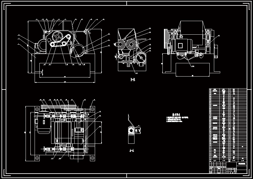 N7128-小型对辊磨粉机结构设计