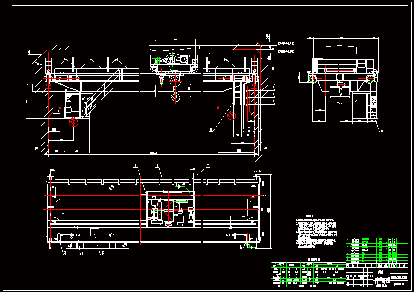 N7149-50t-10t桥式起重机设计