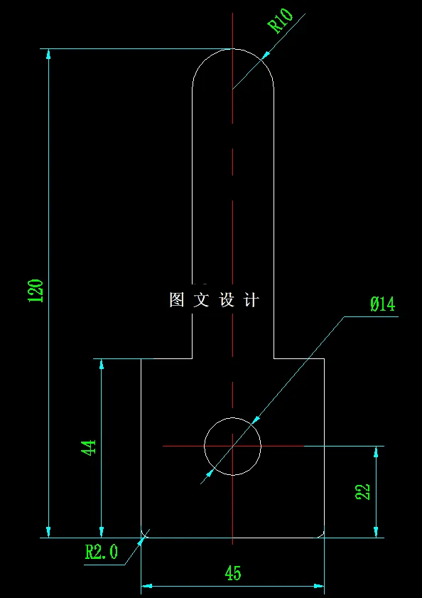 N7284-挂钩落料冲孔冲压复合模设计-长120