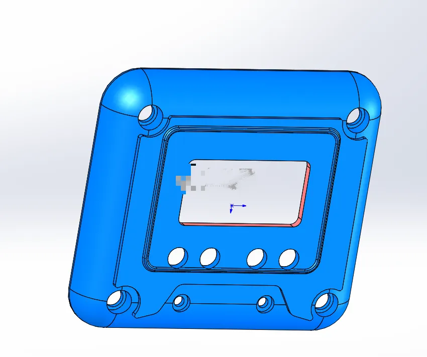 N7343-塑料电子表盖注塑模具设计【含SW三维图】