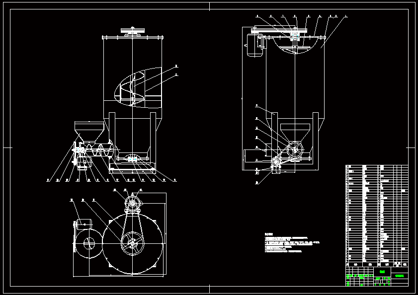 N7375-螺旋式饲料搅拌机的结构设计