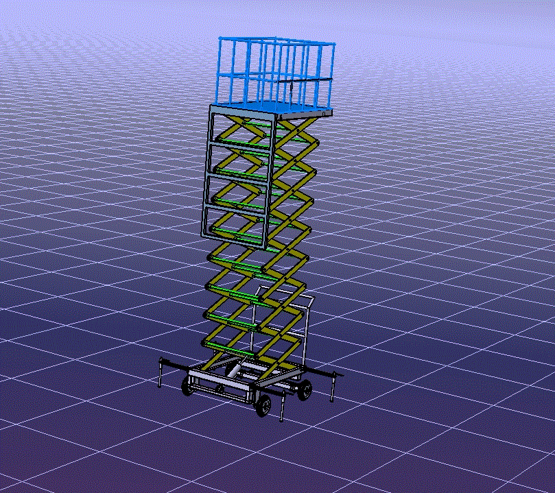 N7406-可拆式料位计检修平台的设计【含Catia三维图】