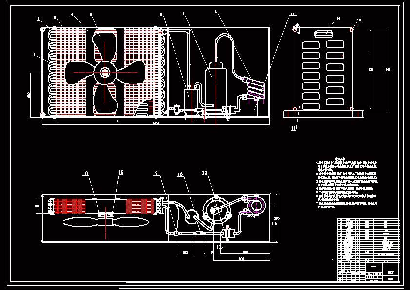 N7414-空气源热泵热水器机组样机的设计