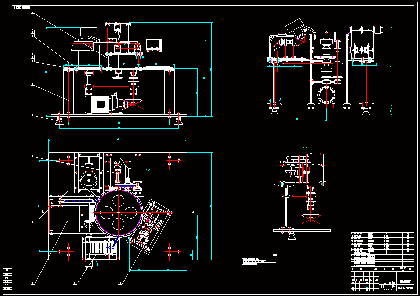 N7446-中药丸包装机传动供送部装设计