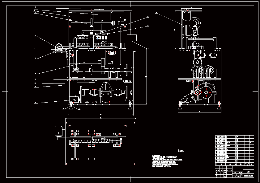 N7460-酸奶灌装机主传动与控制部装设计