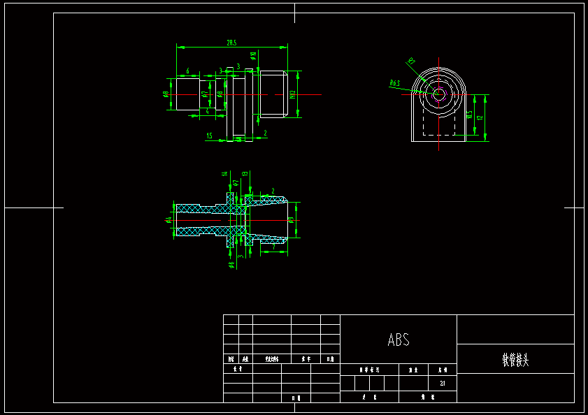 N7476-软管螺纹接头工艺分析及模具设计