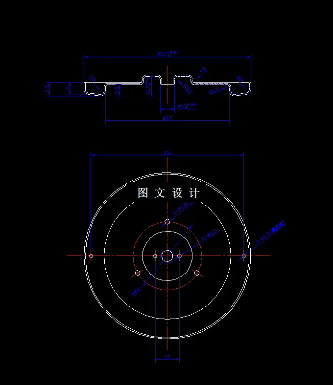 N7511-密封端盖冲压成形工艺与模具设计-长117