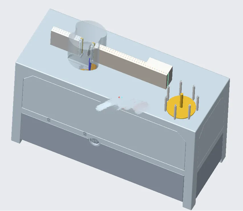 N7518-围字机机械proe结构设计【含三维图】