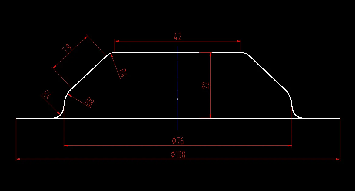 N7554-碗形件落料拉深复合模设计【冲压模具】长108