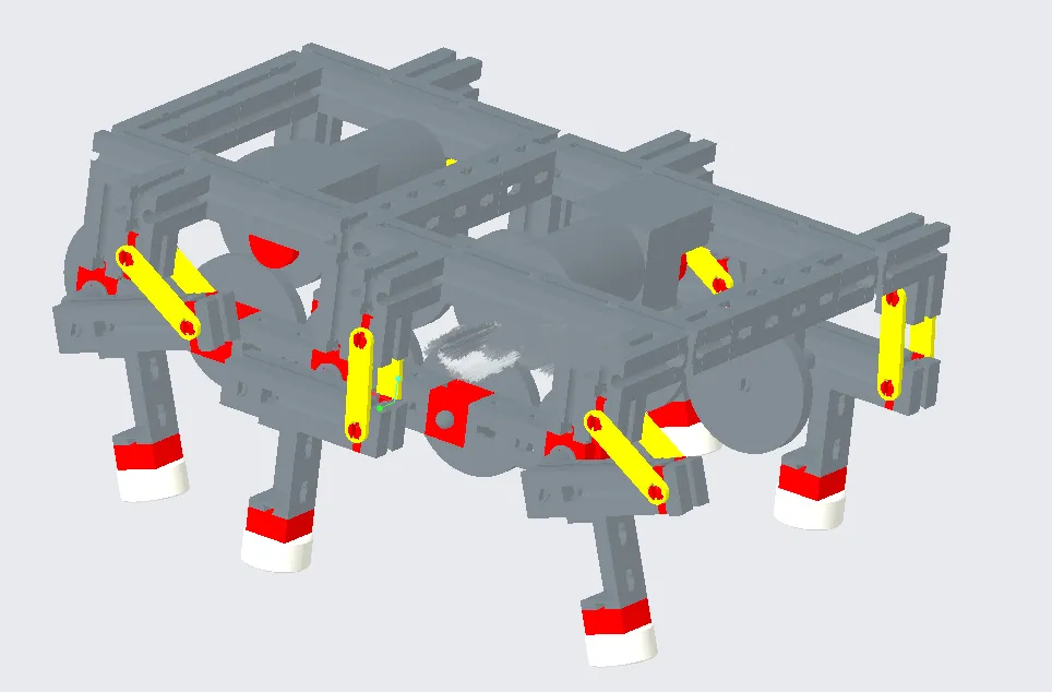 N7587-仿生机器人的机构设计与运动仿真设计【含Proe三维图】