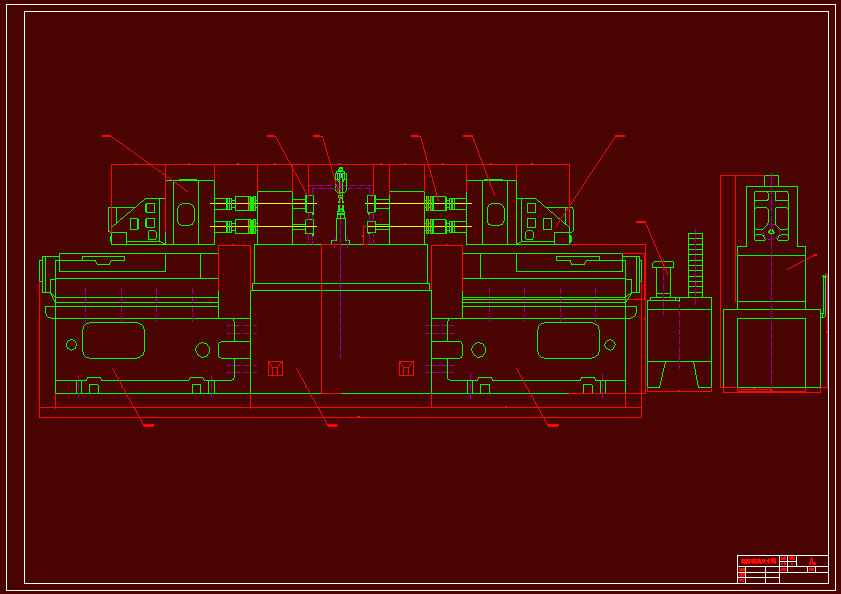 N7589-汽车变速箱上端面钻孔组合机床设计