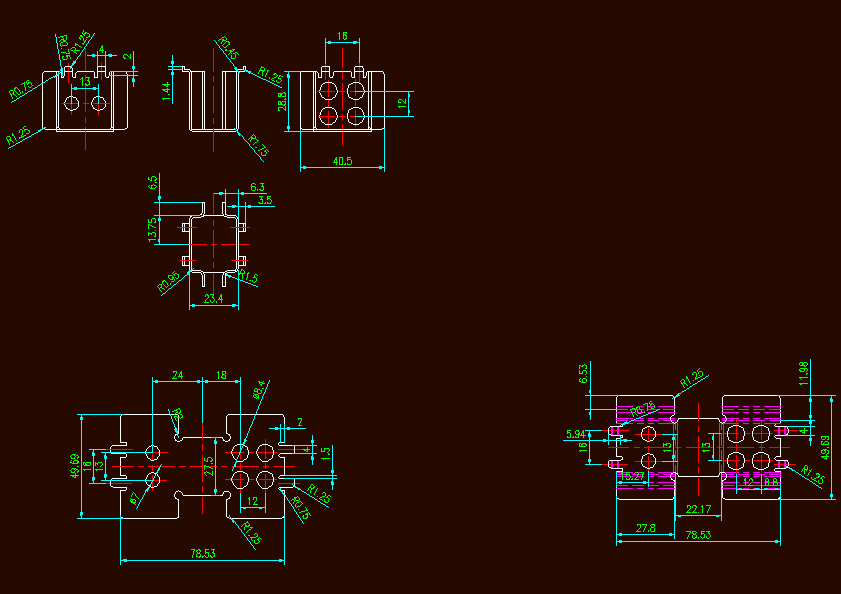 N7680-接线座支架零件冲压模具设计