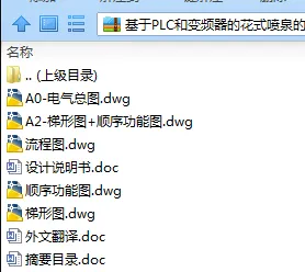 N7747-基于PLC和变频器的花式喷泉的设计