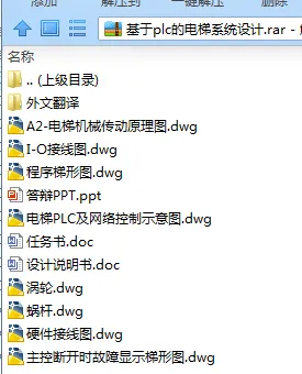 N7755-基于plc的电梯系统设计