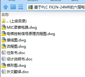 N7758-基于PLC FX2N-24MR的六层电梯控制系统设计