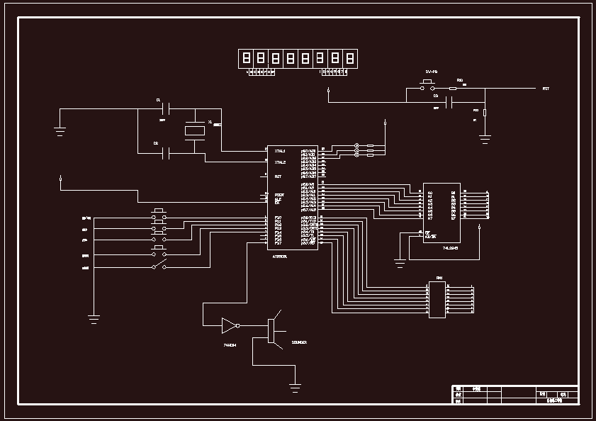 N7766-基于AT89C51的数字时钟设计