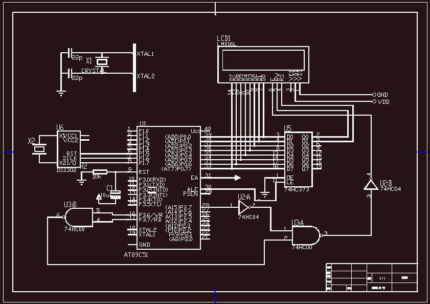 N7783-单片机电子日历设计