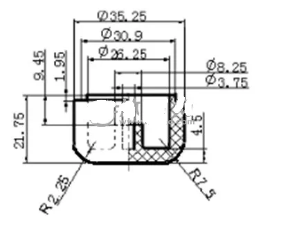 N7916-盖子零件注塑模具设计-长35.25
