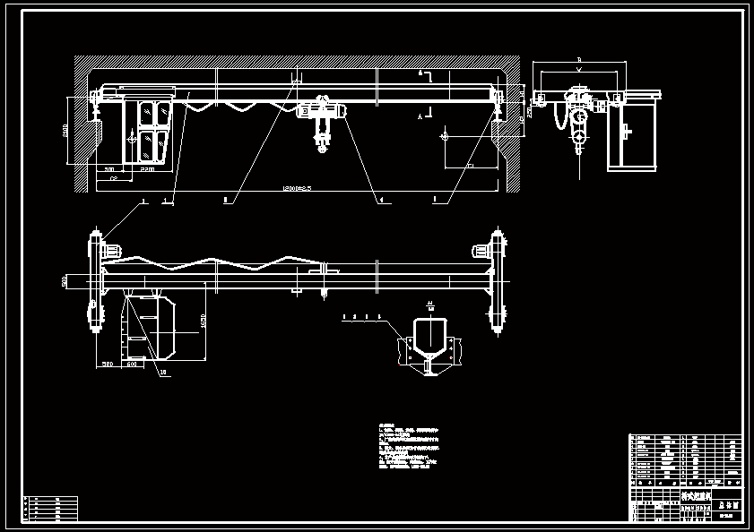 N7921-LD-10单梁桥式起重机总体及主梁设计