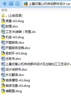 N7962-上悬式离心机传动部件设计