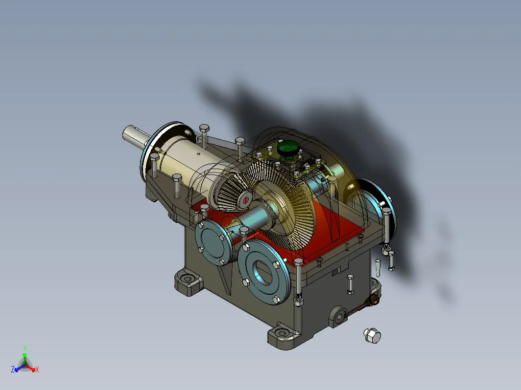 N8062-链式输送机传动装置与三维实体造型设计【含Proe三维图】