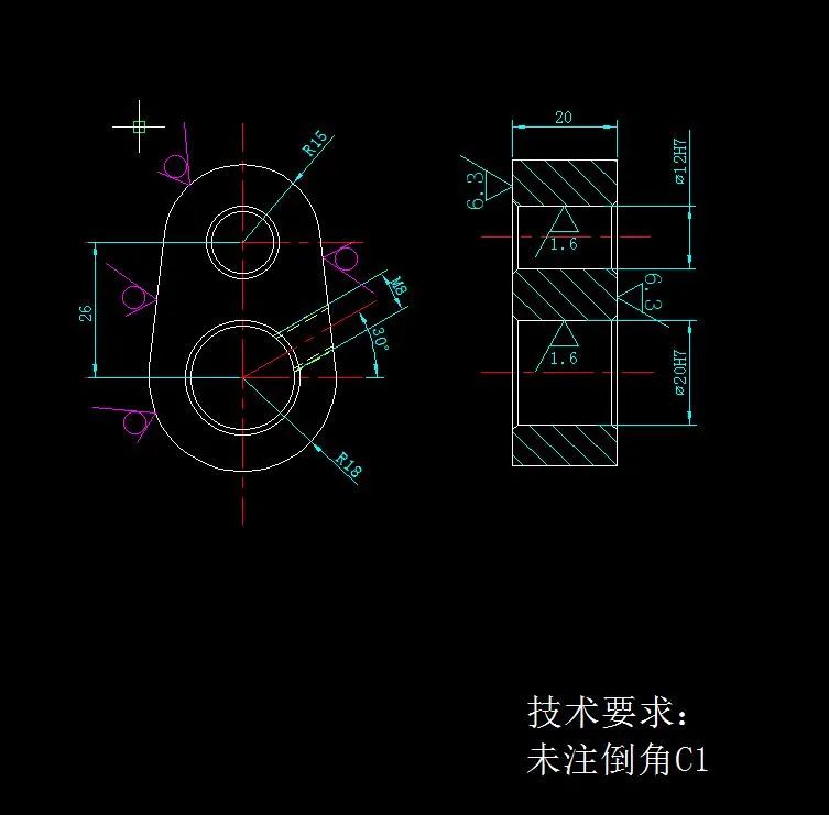 N8073-动块零件机械加工工艺及钻夹具设计