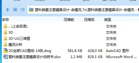 Z2195-塑料端盖注塑模具设计-含模流【含UG三维图】