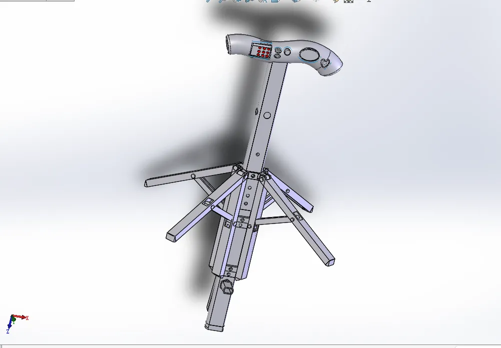Z2304-智能拐杖设计[含SW三维图]
