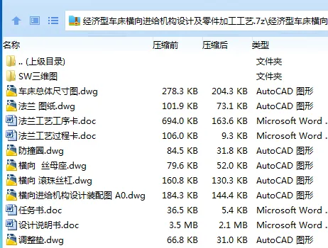 Z2308-经济型车床横向进给机构设计及零件加工工艺【含SW三维图】