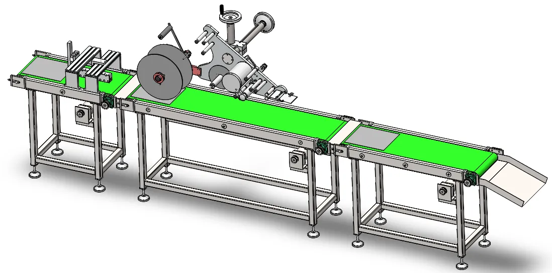 Z2312-自动智能贴标机结构设计[含SW三维图]