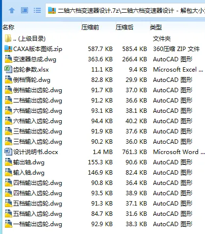 Z2317-二轴六档变速器设计