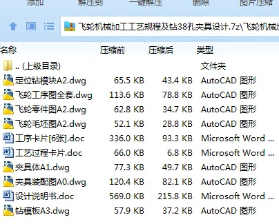 Z2324-飞轮机械加工工艺规程及钻38孔夹具设计 Z2324-飞轮机械加工工艺规程及钻38孔夹具设计