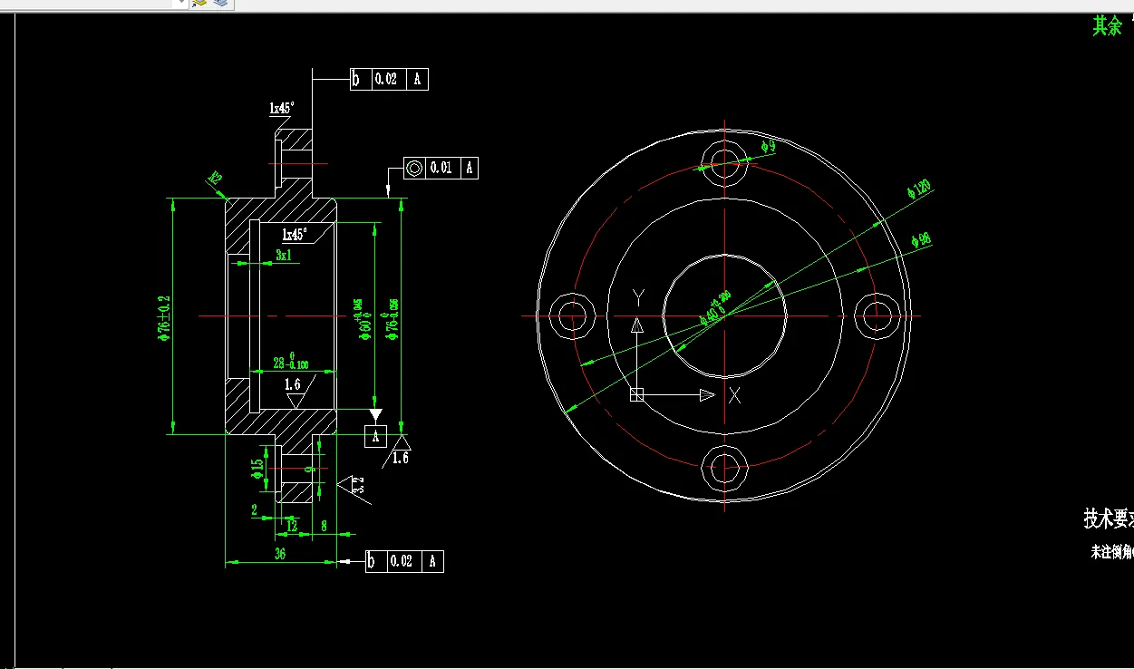 Z2344-轴承底座工艺规程及钻床夹具设计[含工艺流程图]