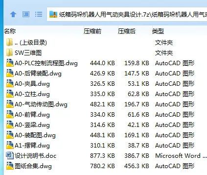Z2353-纸箱码垛机器人用气动夹具设计【含SW三维图】