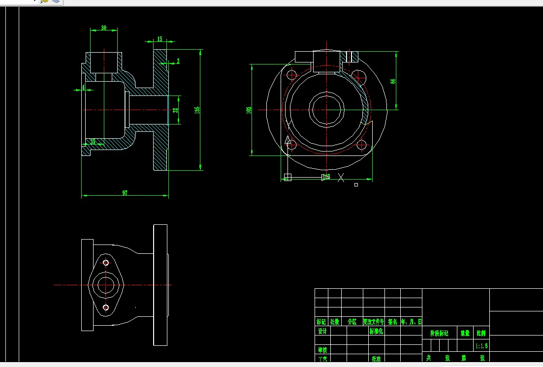 K2158-阀体工艺及钻30孔夹具设计
