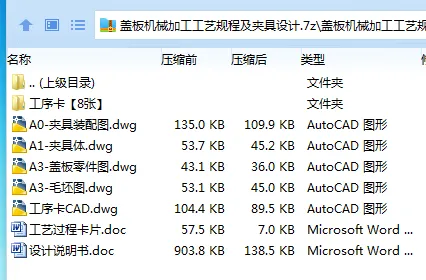 Z2374-盖板机械加工工艺规程及夹具设计